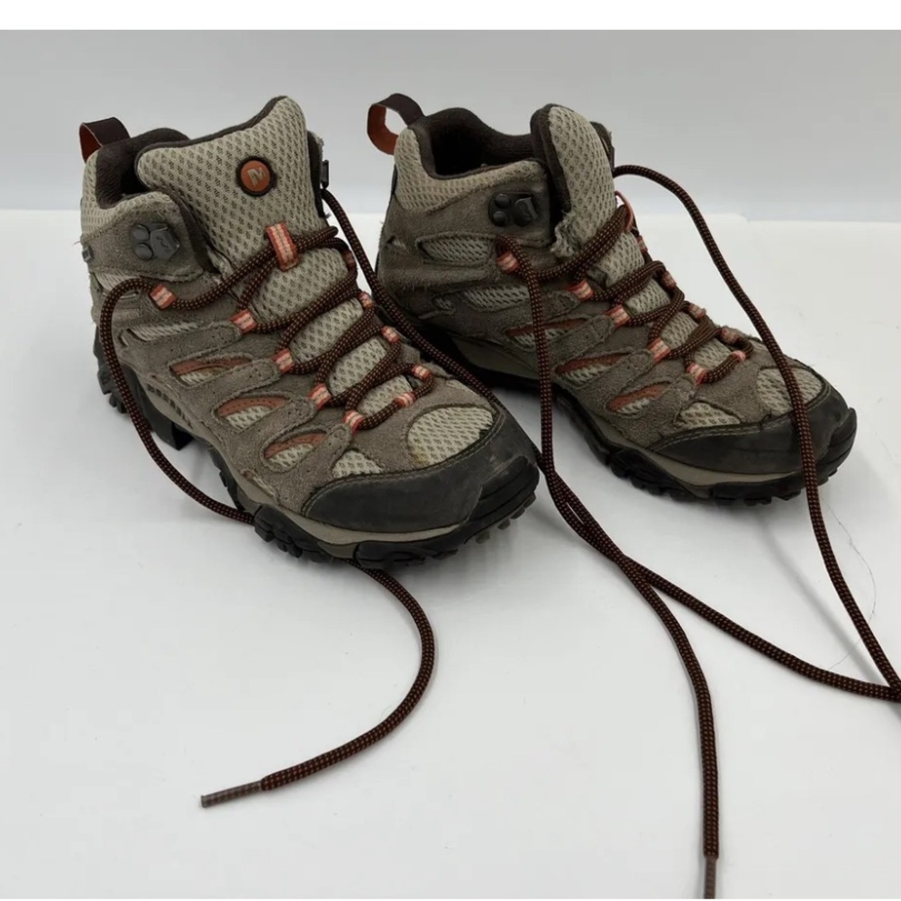 Merrell Moab Bungee 2 Mid Waterproof Vibram Hiking Boots Brown Women’s J88790 8